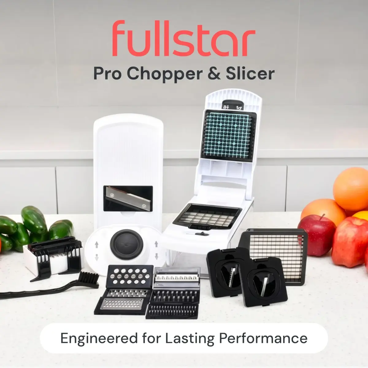 Fullstar Pro Original Vegetable Chopper & Mandoline Slicer Kitchen Gadget with 12 Blades | 1.35 kg (2.98 lb) | All-in-1 Meal Prep Tool - view 2