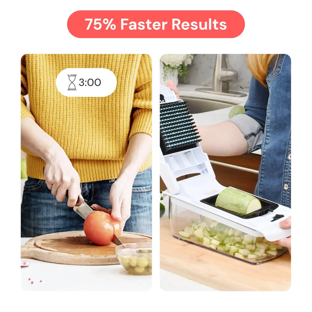 Fullstar Pro Original Vegetable Chopper & Mandoline Slicer Kitchen Gadget with 12 Blades | 1.35 kg (2.98 lb) | All-in-1 Meal Prep Tool - view 3