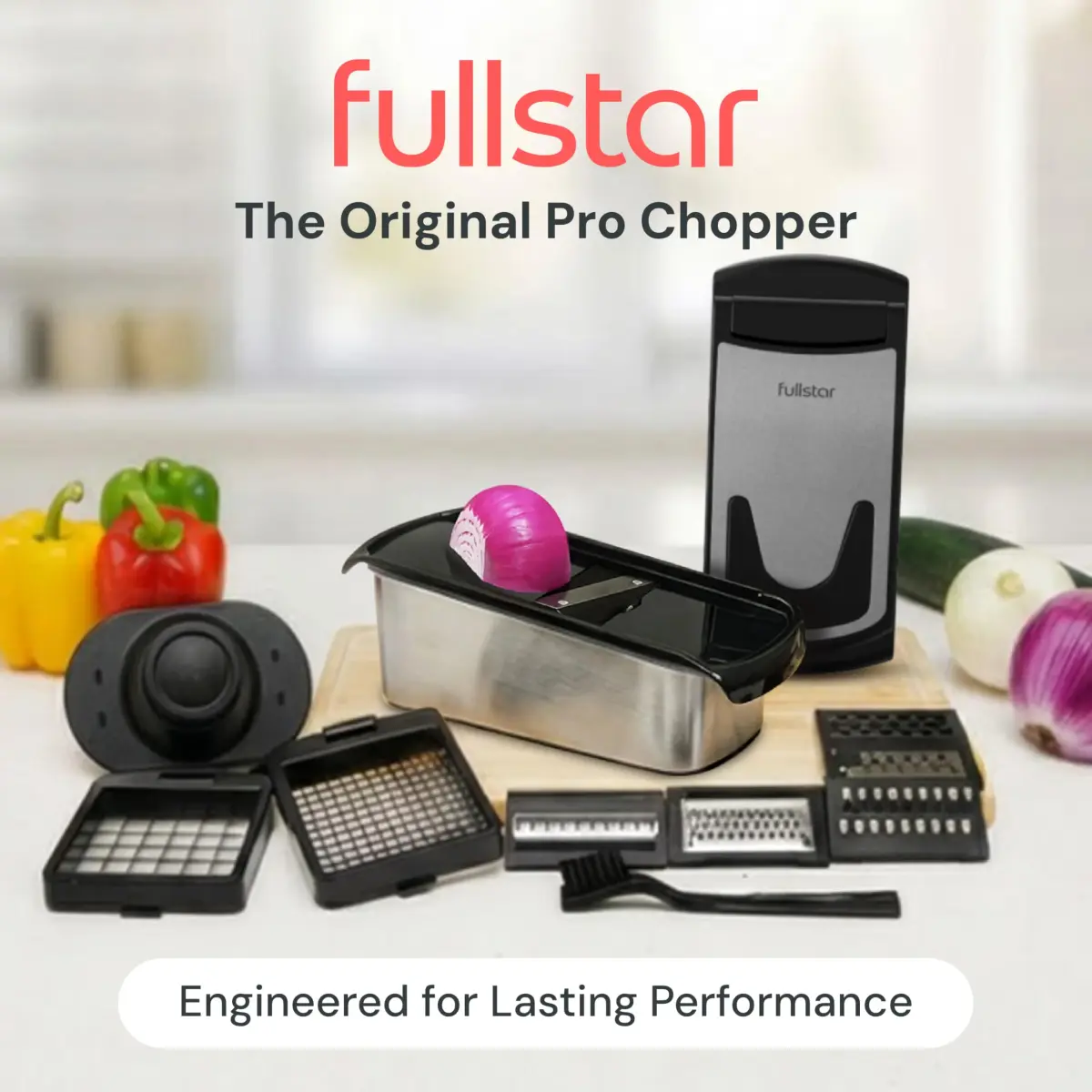 Fullstar Pro Original Stainless Steel Vegetable Chopper & 14-in-1 Spiralizer - view 2