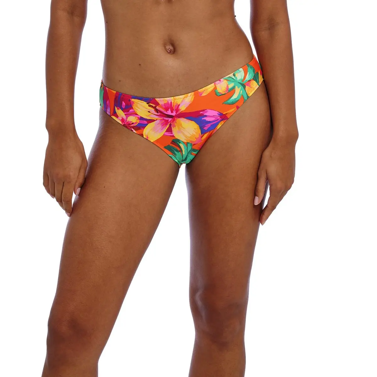 Freya Sun Haze Bikini Bottom | Flattering Hip-Hugging Cut in Mandarain Nylon Blend - main product image