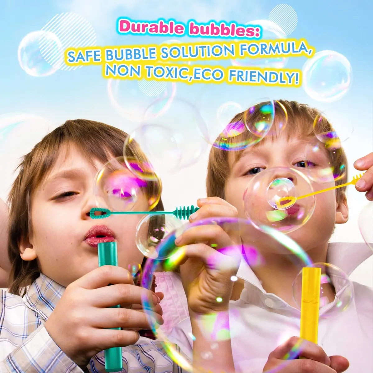 SpringFlower Bubble Wands 500 pcs | Bright Colors & Safe for Kids (70-120 chars) - view 6