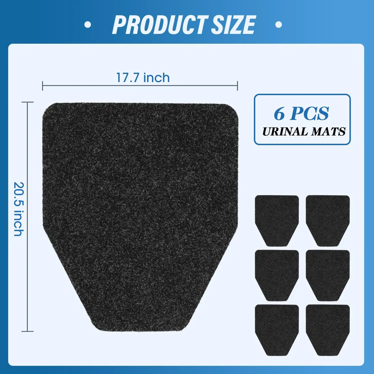 Adevar Anti-Fatigue Floor Mat 6 pcs | Non Slip, Washable, Large Grey 17x20.5 inches - view 5