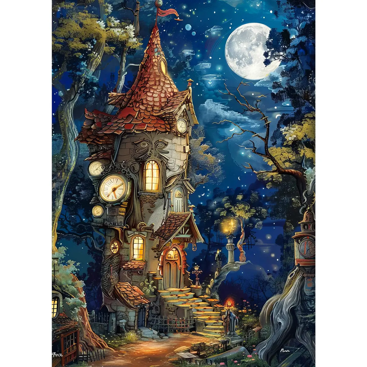 TangComplete Ancient Castle Jigsaw Puzzle 1000 Pieces 70cm x 50cm | Challenging Educational Toy - main product image