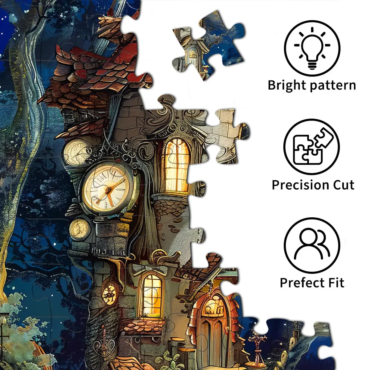 TangComplete Ancient Castle Jigsaw Puzzle 1000 Pieces 70cm x 50cm | Challenging Educational Toy - view 6