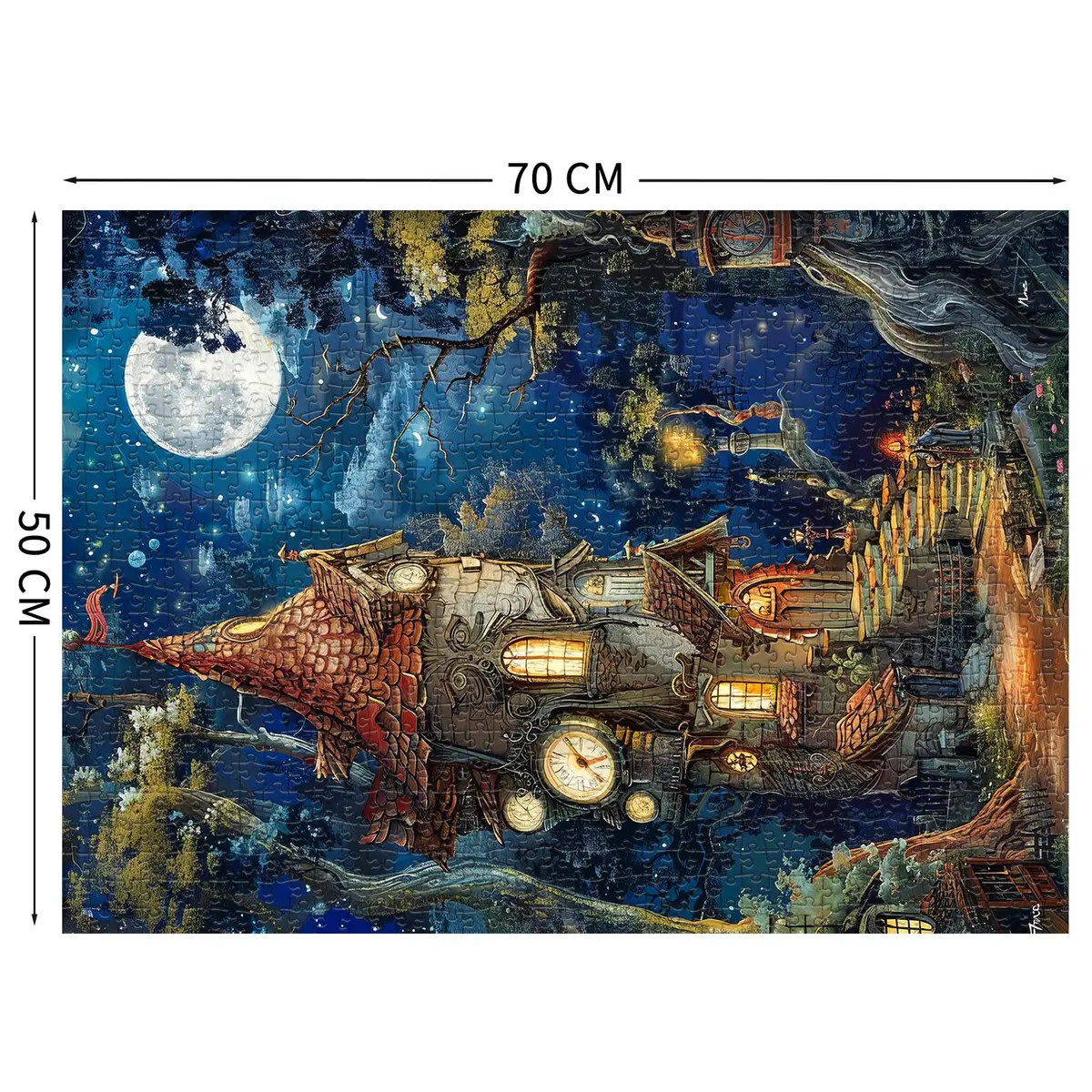 TangComplete Ancient Castle Jigsaw Puzzle 1000 Pieces 70cm x 50cm | Challenging Educational Toy - view 2