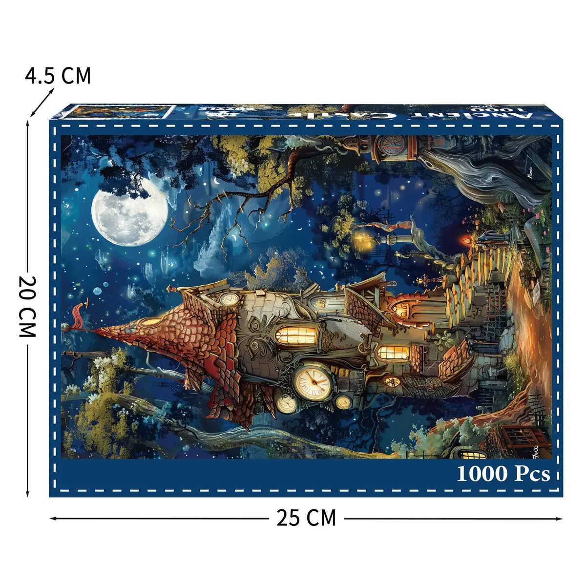 TangComplete Ancient Castle Jigsaw Puzzle 1000 Pieces 70cm x 50cm | Challenging Educational Toy - view 3