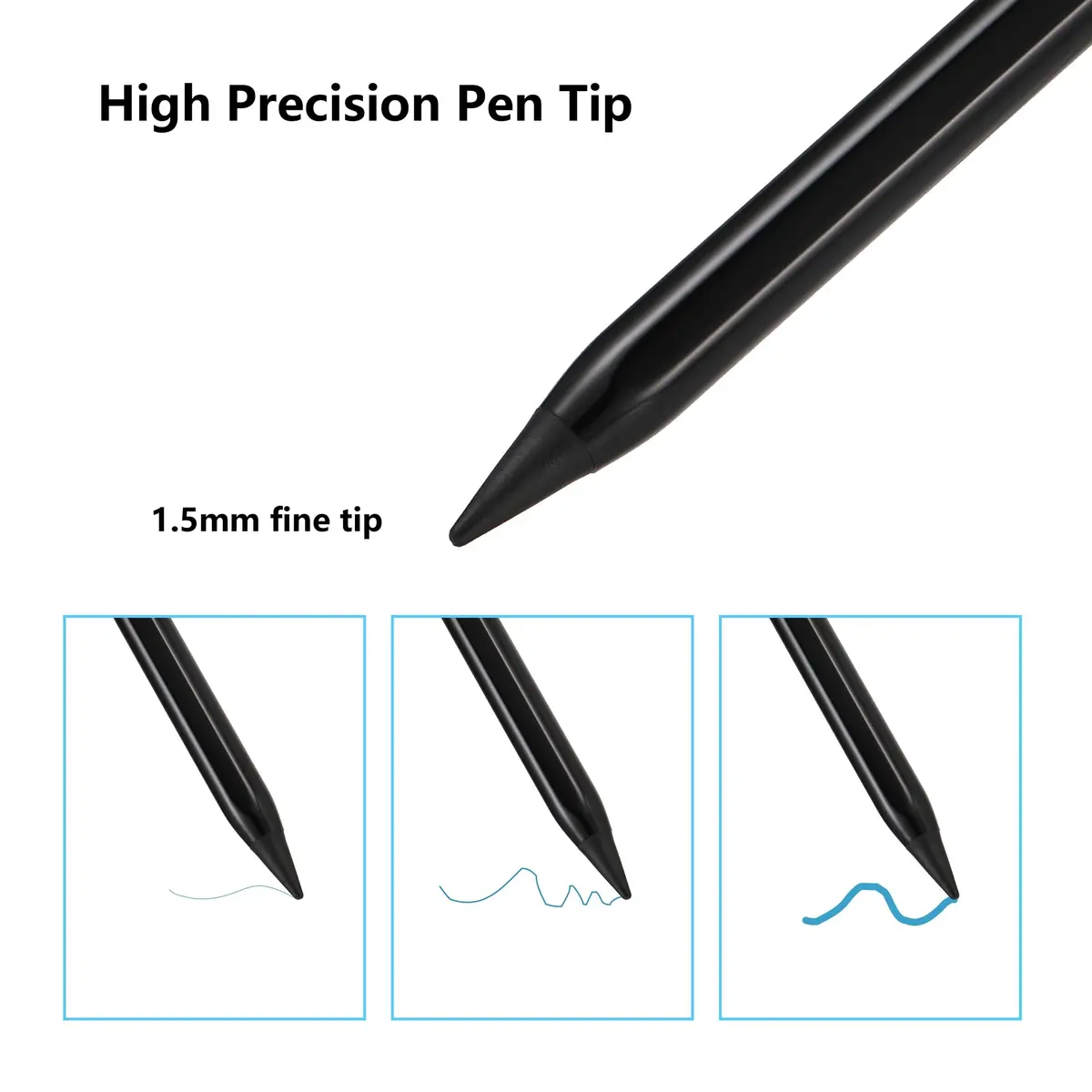 Waiktyne Active Stylus Pen for iPad 11th-6th Gen, iPad Pro M4/M2/M3, Air M3/M2, Mini 7th/6th/5th Gen - Black - view 5