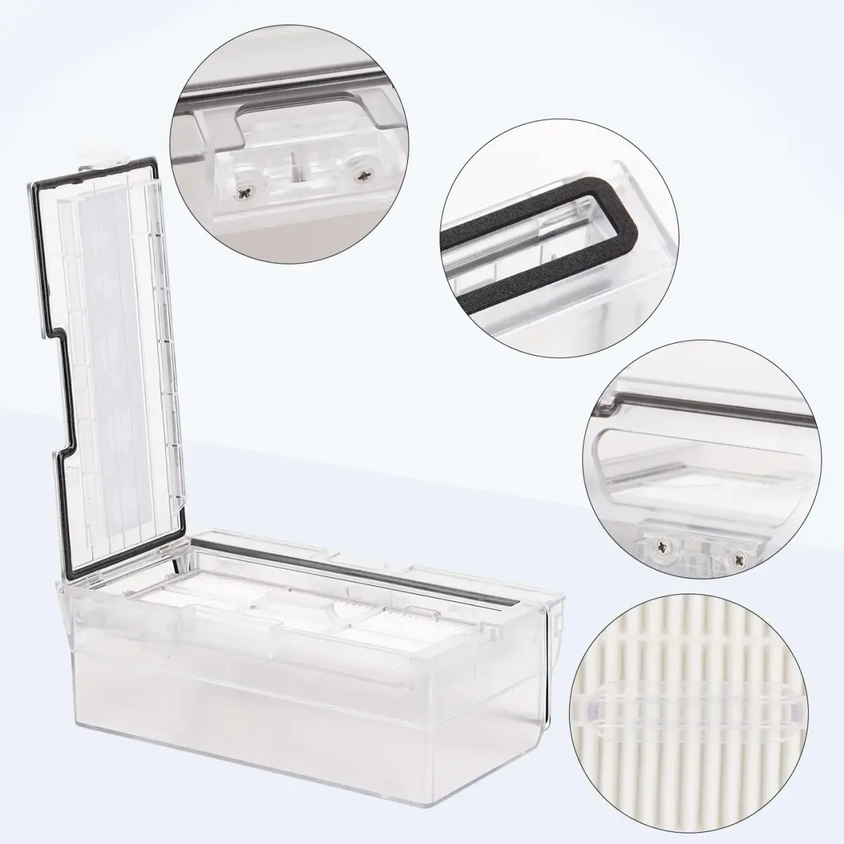 Sgizoku Dust Bin Box for Roborock S7 S70 S75 T7s Plus T7s Vacuum Cleaner - 11.7cm (4.6in) Length - view 5