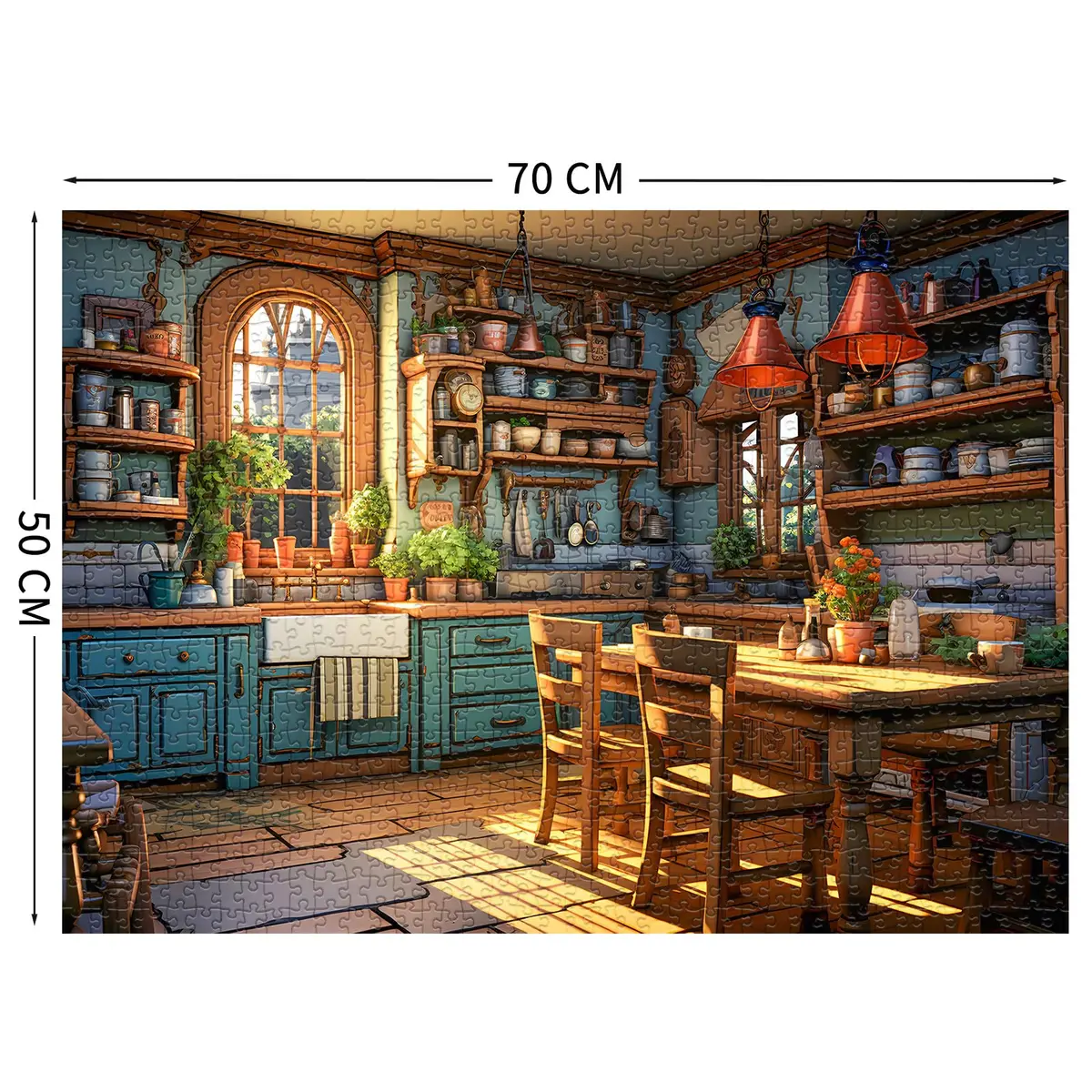 TangComplete Warm Kitchen Jigsaw Puzzle 1000 Pieces 70cm x 50cm | Educational STEM Learning Toy - view 2