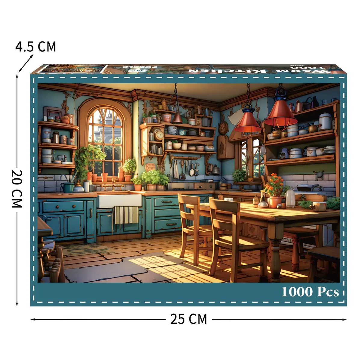 TangComplete Warm Kitchen Jigsaw Puzzle 1000 Pieces 70cm x 50cm | Educational STEM Learning Toy - view 3