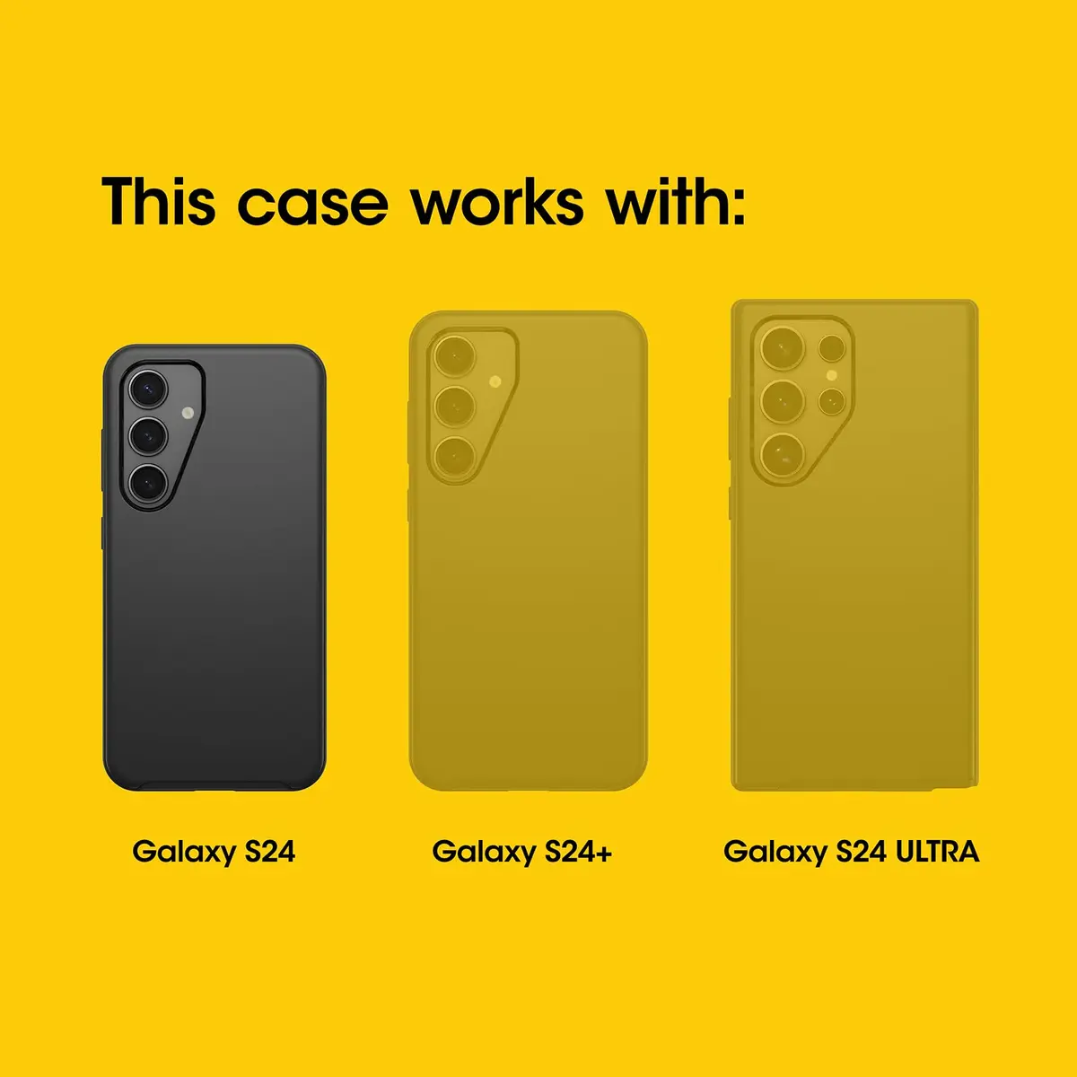 OtterBox Defender Series Case for Samsung Galaxy S25 & S24 - Black | Military-Grade Drop Protection - view 2