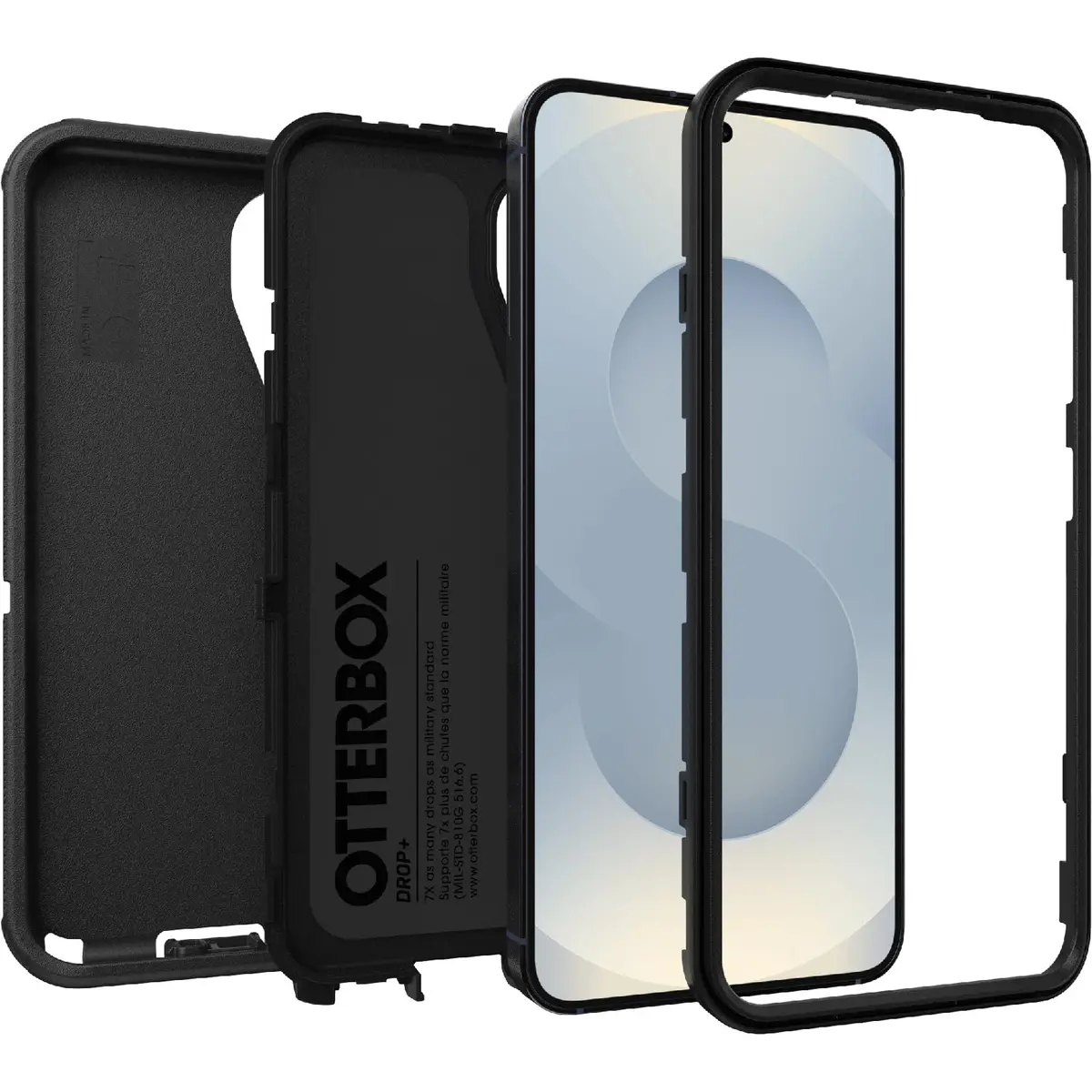 OtterBox Defender Series Case for Samsung Galaxy S25 & S24 - Black | Military-Grade Drop Protection - view 3