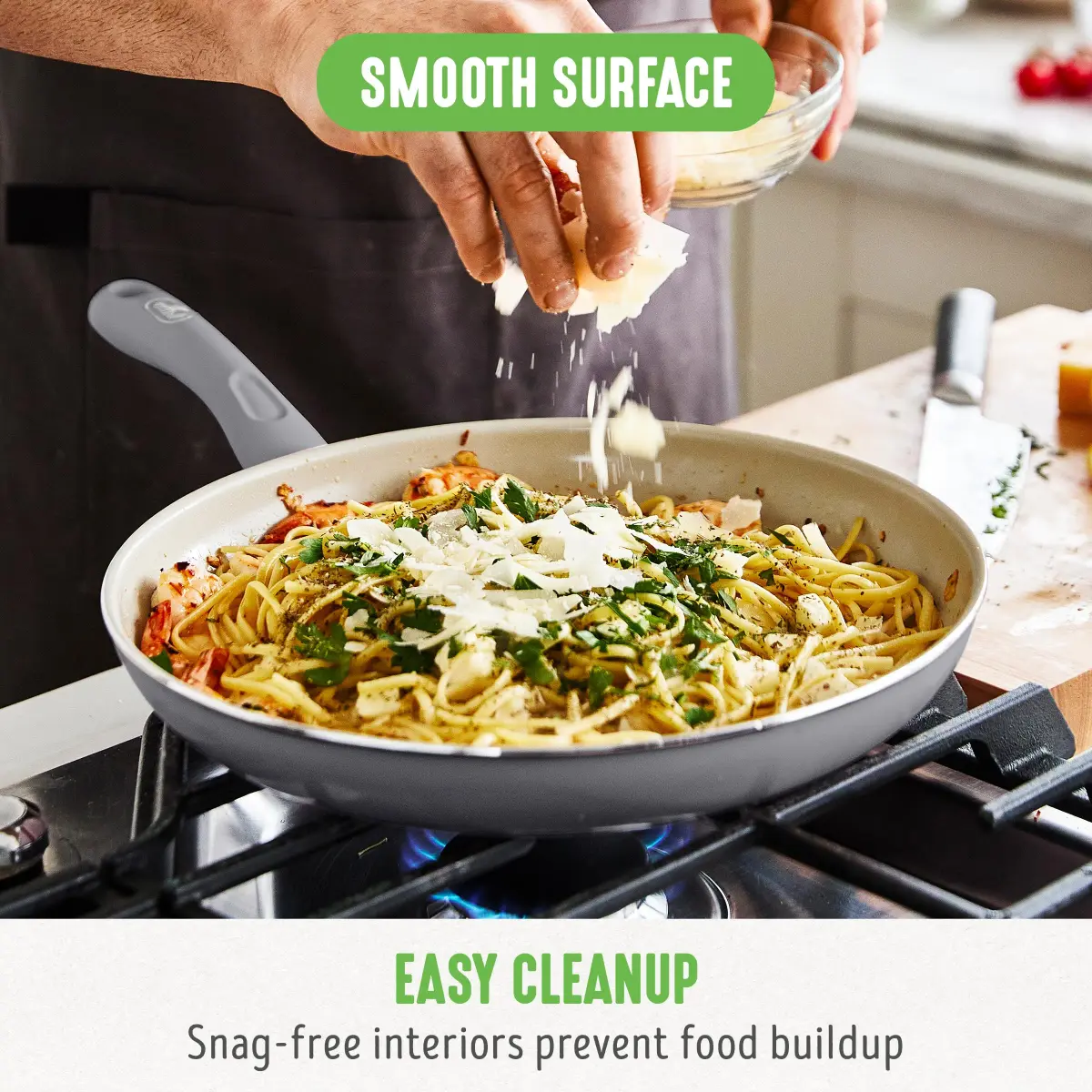 GreenLife Soft Grip 12-inch (30.5 cm) Frying Pan | Non-Toxic Ceramic Nonstick for Healthy Cooking - view 2
