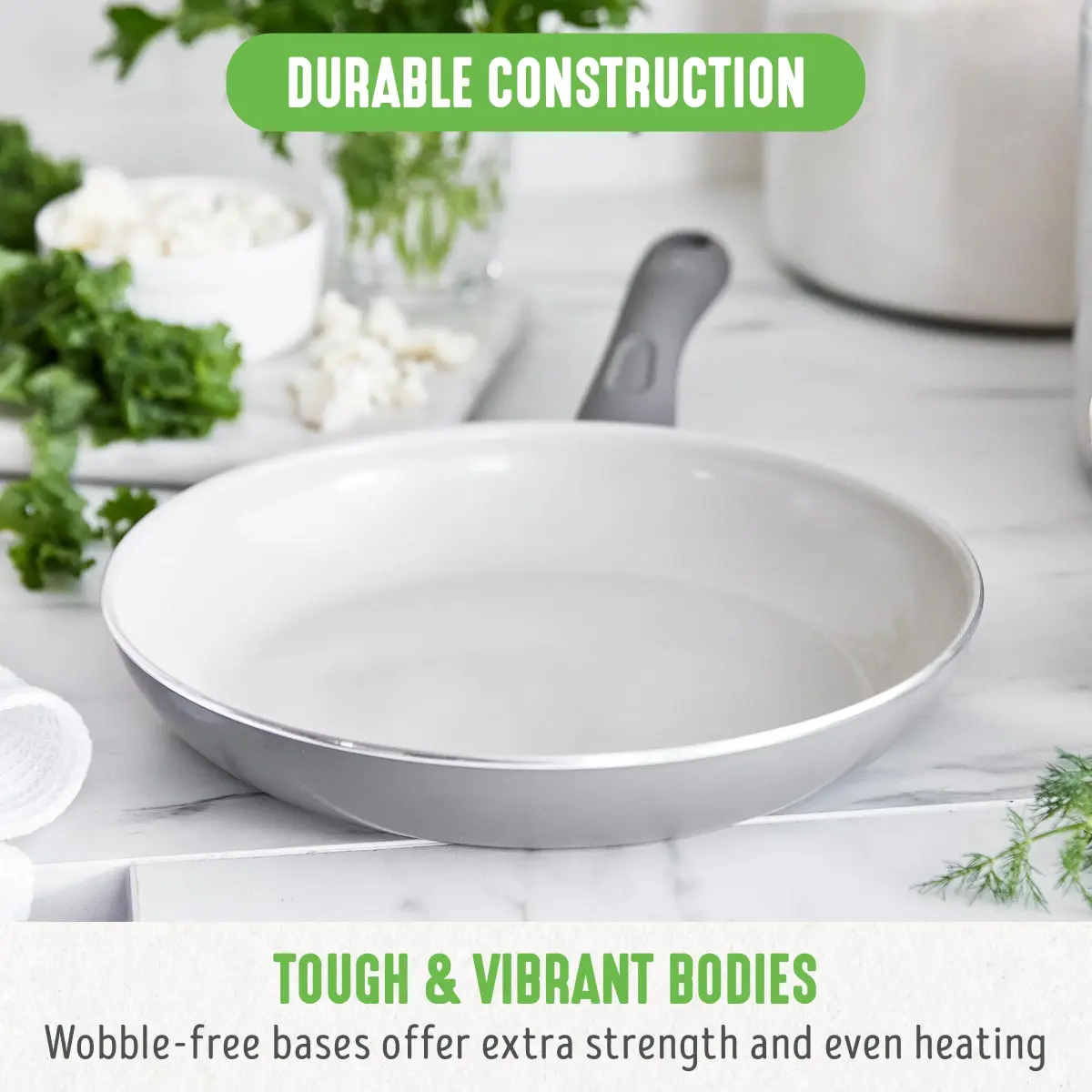 GreenLife Soft Grip 12-inch (30.5 cm) Frying Pan | Non-Toxic Ceramic Nonstick for Healthy Cooking - view 3