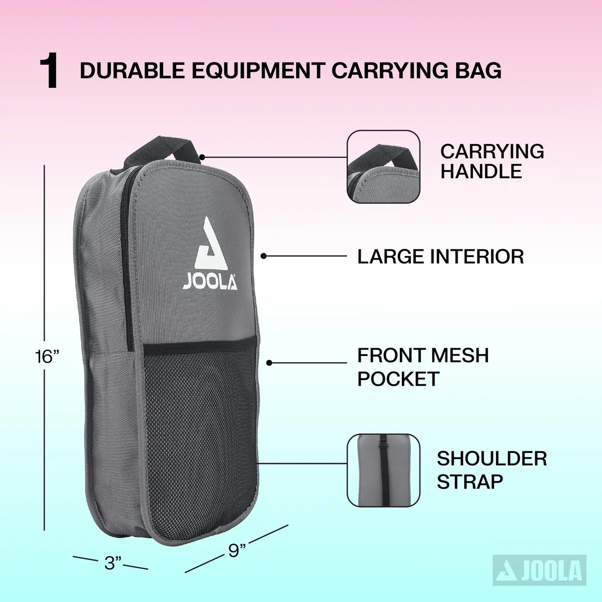 JOOLA Ben Johns 7 Piece Pickleball Set | 2 Paddles, 4 Balls, Bag | Fiberglass & Honeycomb Polypropylene - view 3