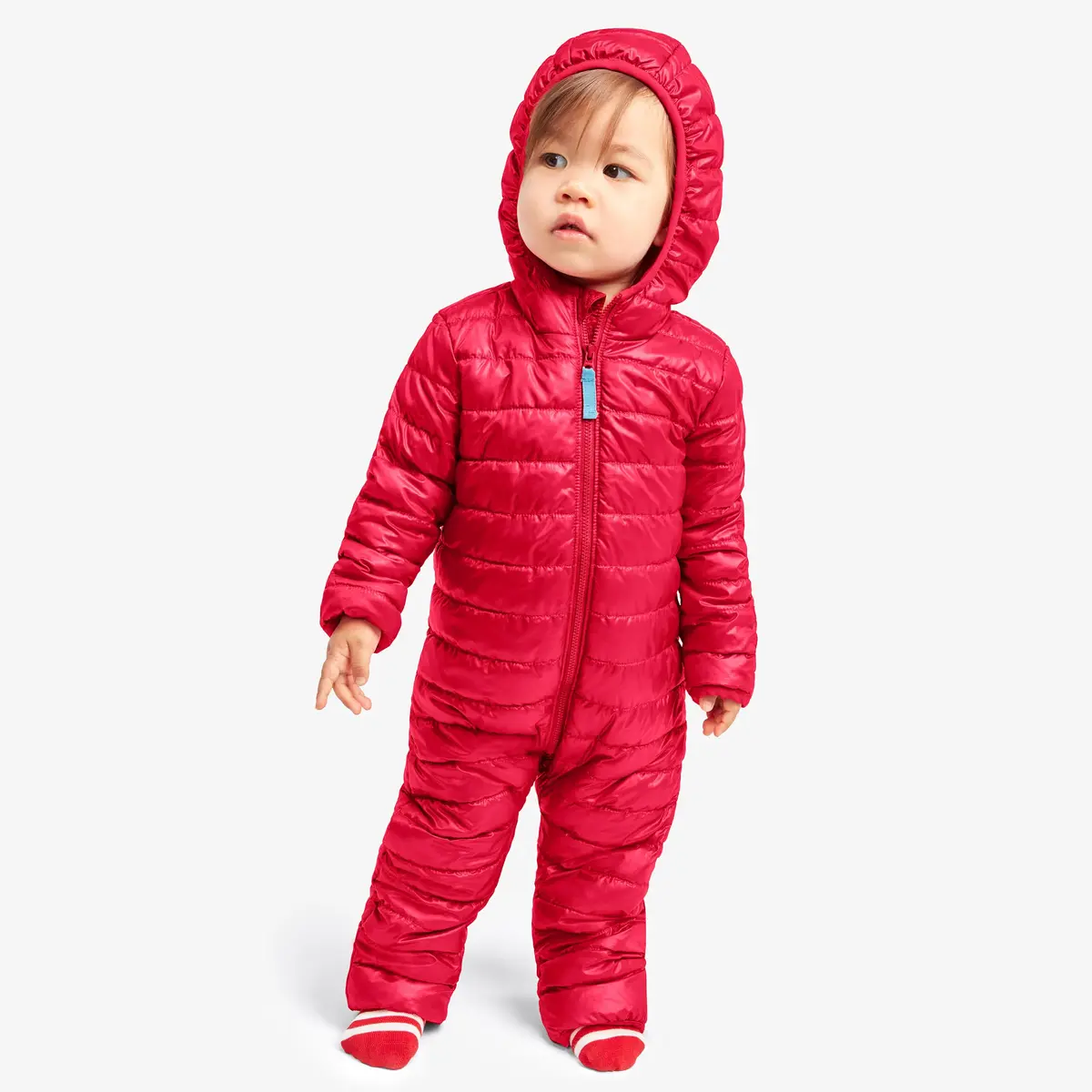 Primary Baby Puffer Bunting Suit, Water-Repellent, Windproof (Iris, 12-18M) | Cozy, Lightweight & Eco-Friendly - view 2