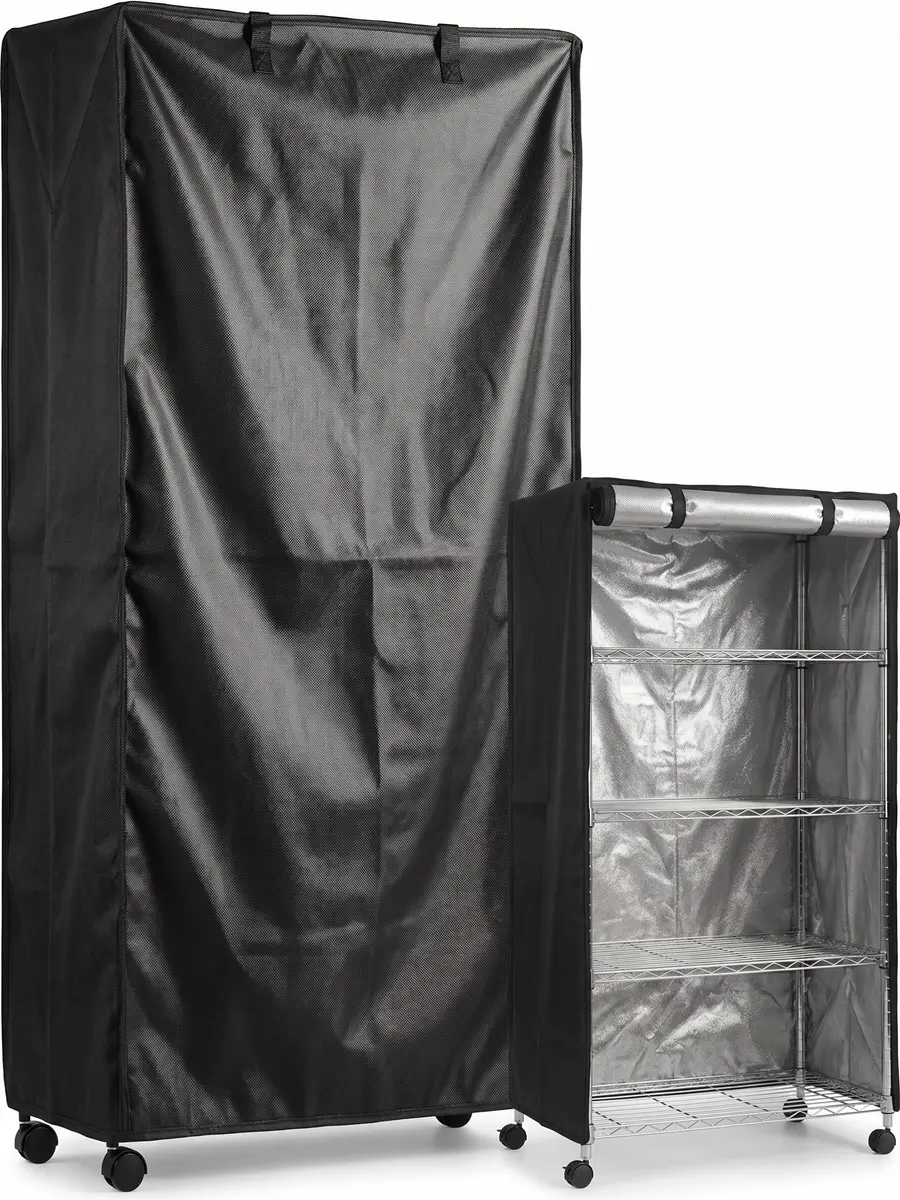 STARVAST Wire Shelf Cover with Zipper, 36" W x 18" D x 72" H (91cm W x 46cm D x 183cm H) | Heavy Duty Oxford Fabric for Dustproof & Heat Insulation - main product image