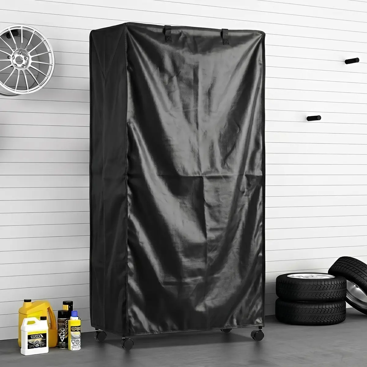 STARVAST Wire Shelf Cover with Zipper, 36" W x 18" D x 72" H (91cm W x 46cm D x 183cm H) | Heavy Duty Oxford Fabric for Dustproof & Heat Insulation - view 6