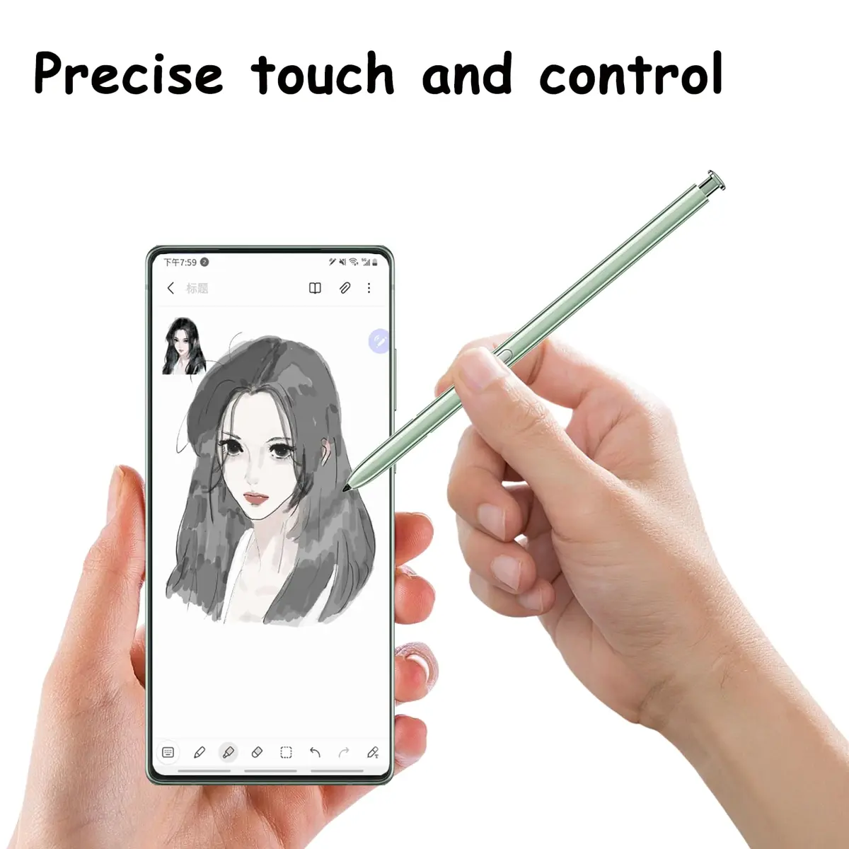 CaoXiong Galaxy Note 20 S Pen Replacement for Samsung Galaxy Note 20 Ultra (Green) | High Pressure Sensitivity Stylus - view 5