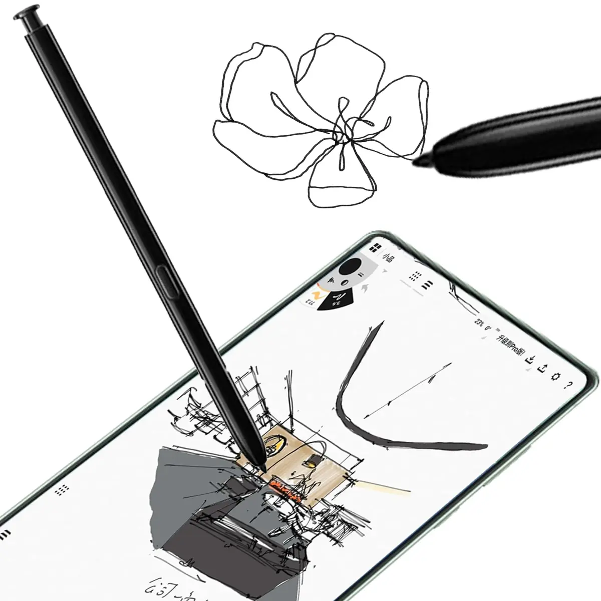 CaoXiong Galaxy Note 20 S Pen Replacement for Samsung Galaxy Note 20 Ultra (Black) | Precise Pressure Sensitivity - view 5