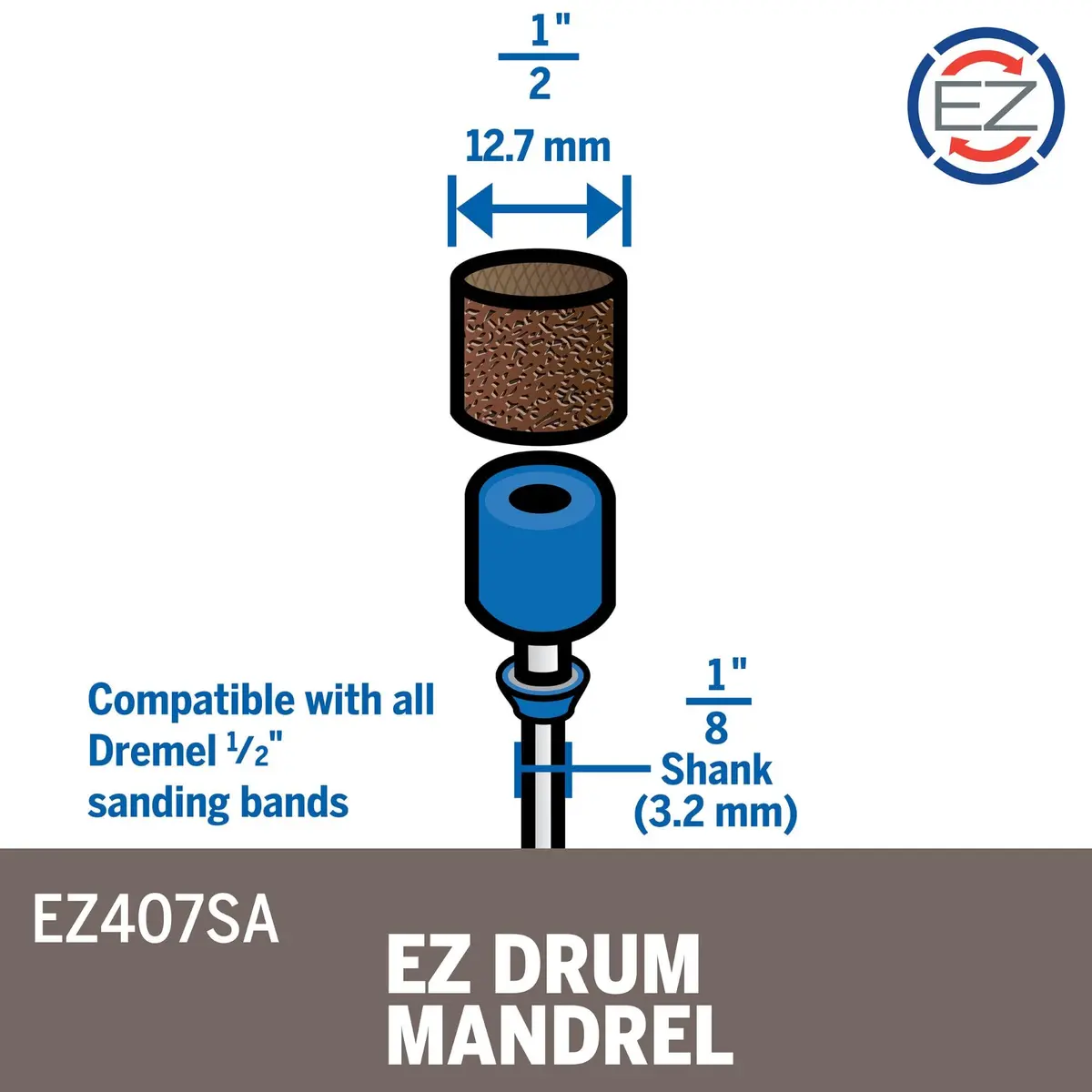 Dremel EZ406-02 EZ Lock Starter Kit with 10 Cut-Off Wheels & Mandrel | 38.1mm Working Diameter - view 3