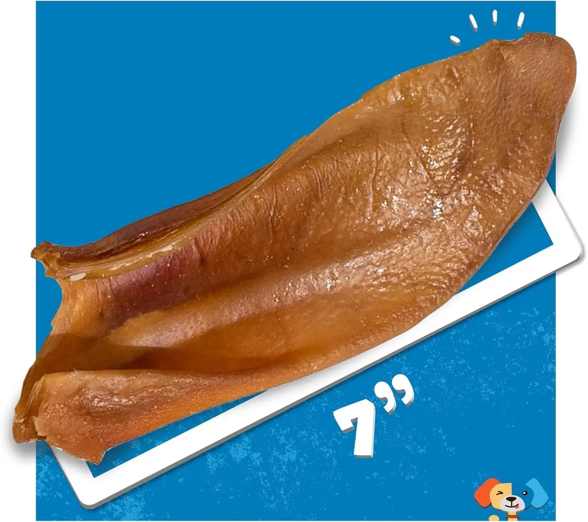 Jack&Pup Natural Half Pig Ears for Dogs 5 Pack | Premium, Fully Digestible, Odor-Free Dog Chew Treats (7 Inches) - view 3