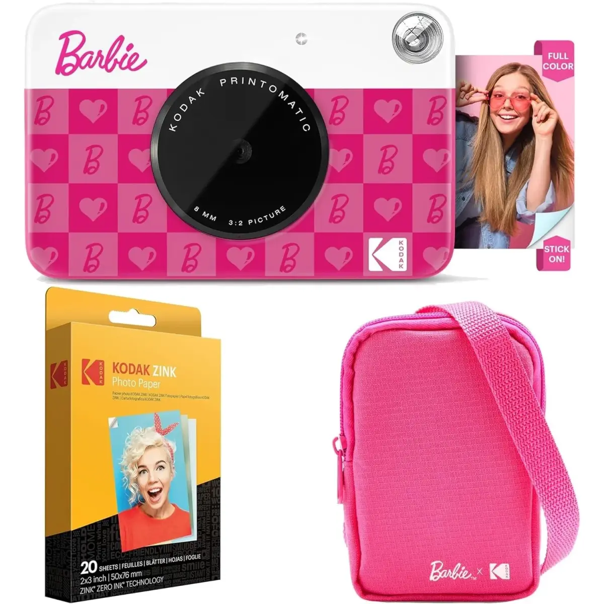 Kodak Barbie Printomatic Instant Camera Starter Bundle (Iconic Style) 5MP | 2x3" Zink Prints - main product image
