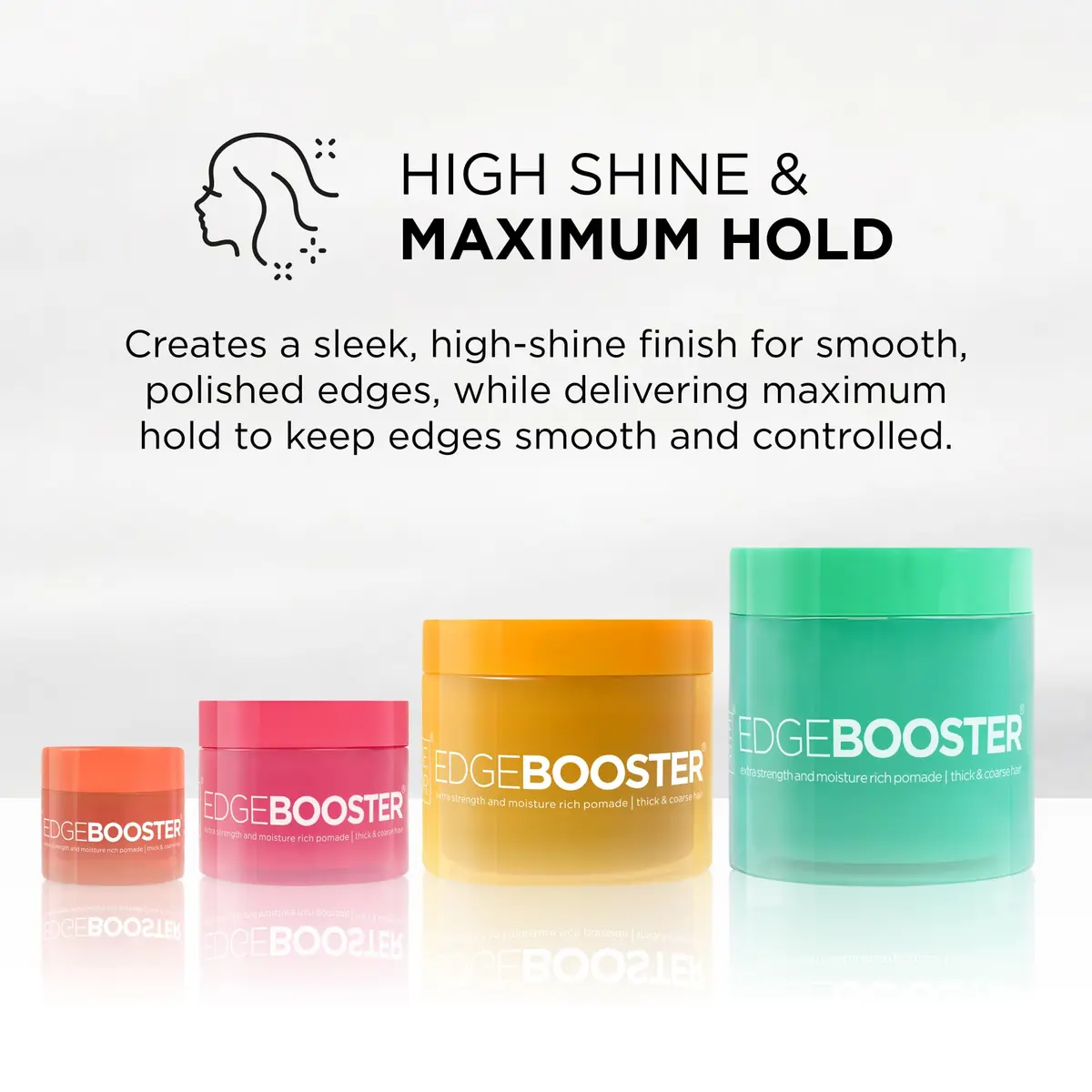 Style Factor Edge Booster Extra Strength & Moisture Rich Pomade | Strong Hold Gel for Thick & Coarse Hair | High Shine, Non-Greasy, 3.38 oz - view 3