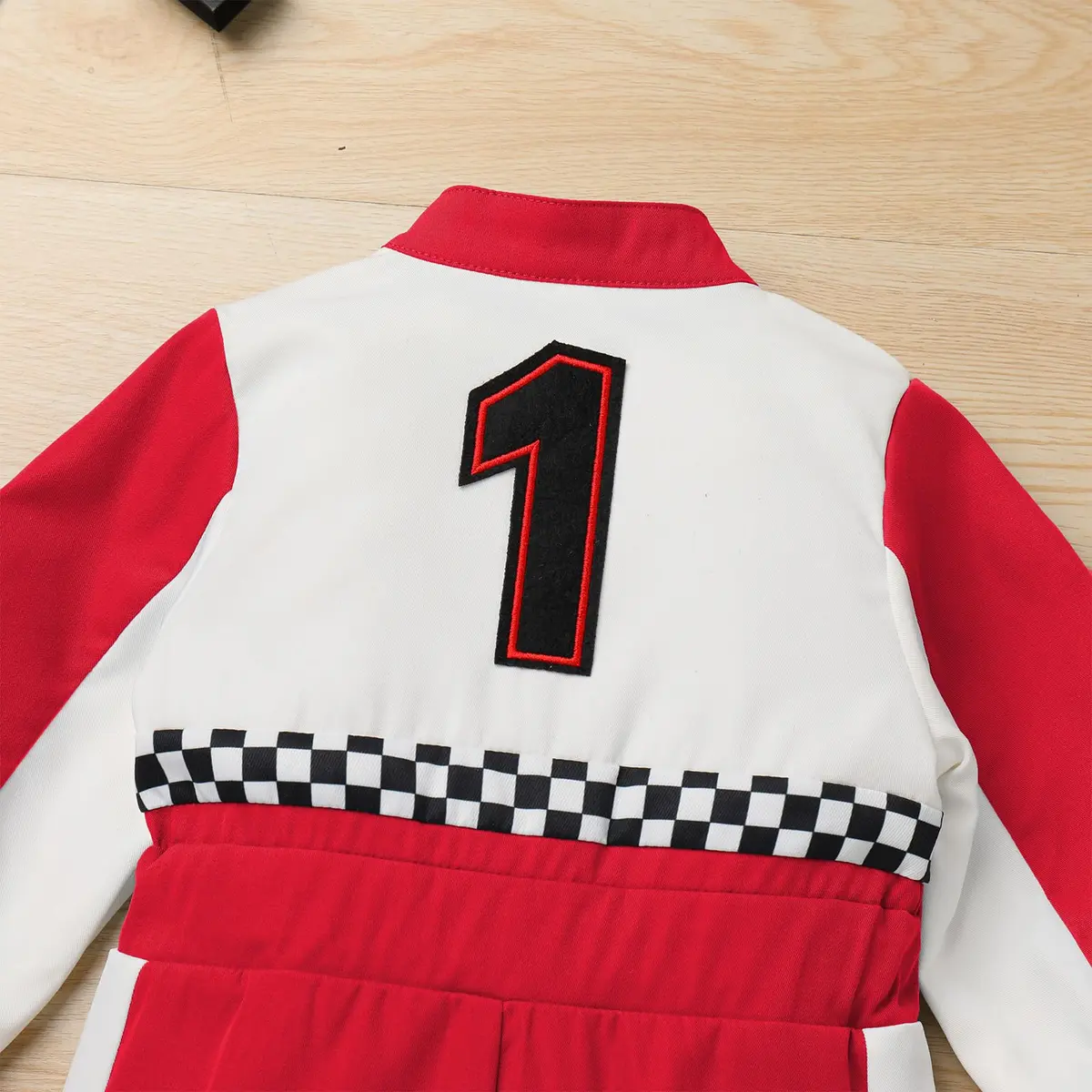 IDOPIP Red Race Car Driver Birthday Outfit 1-Piece Romper (9-12 Months) - view 6