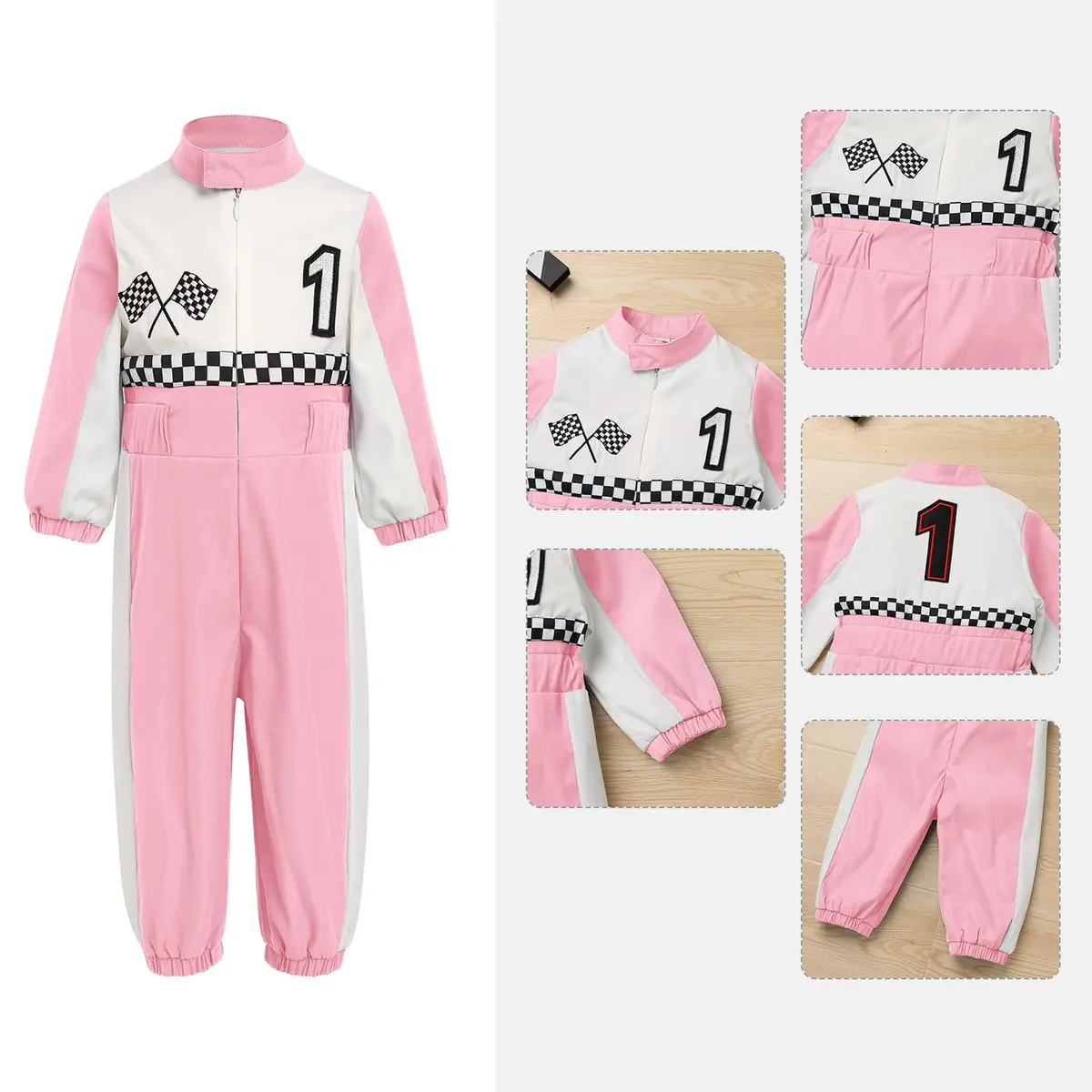 IDOPIP Baby Boys 1st 2nd Birthday Race Car Romper 9-12 Months | Unisex Racer Bodysuit for Cake Smash - view 4