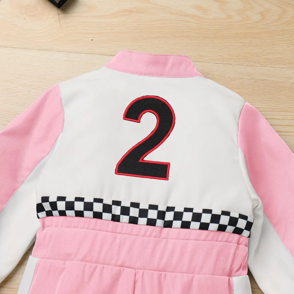 IDOPIP Baby Boys' Race Car Driver 1st 2nd Birthday Outfit Pink 2 Romper 18-24 Months | Unisex Toddler Racer Jumpsuit for Cake Smash Photoshoot - view 5