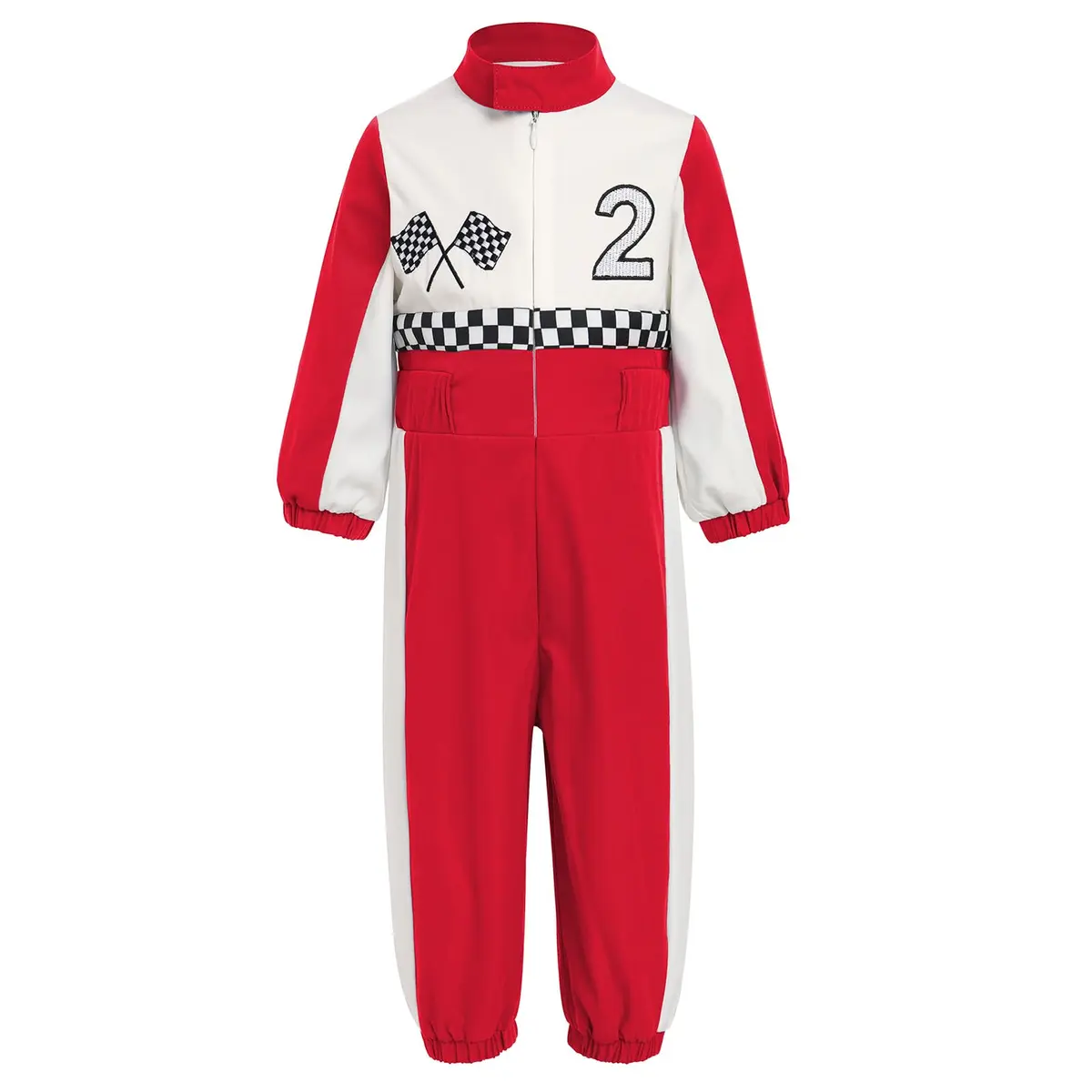 IDOPIP Baby Boys 1st 2nd Birthday Race Car Romper 18-24 Months | Unisex Toddler Racer Suit for Cake Smash - main product image