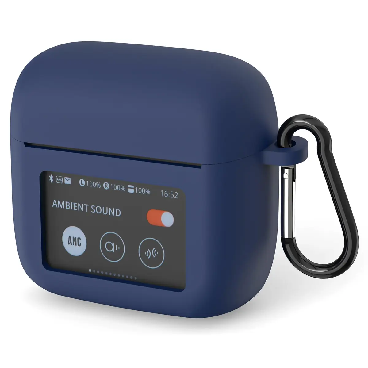 GEEKRIA Silicone Case Cover for JBL Tour Pro 3 | Shock-Absorbent, Scratch-Resistant, Blue - main product image