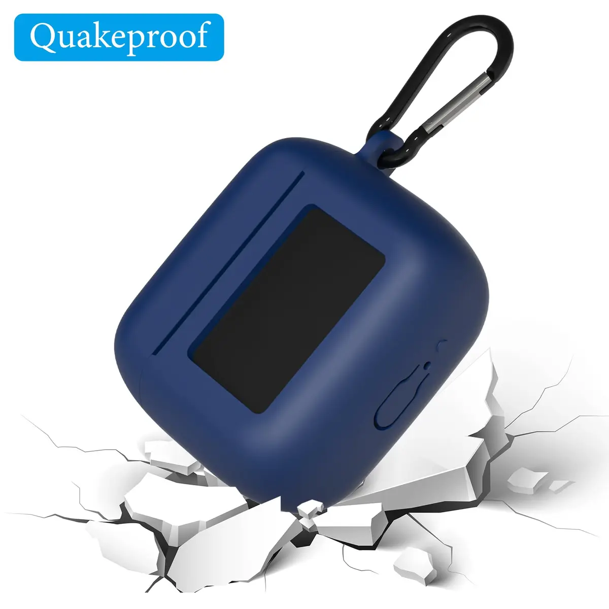GEEKRIA Silicone Case Cover for JBL Tour Pro 3 | Shock-Absorbent, Scratch-Resistant, Blue - view 2