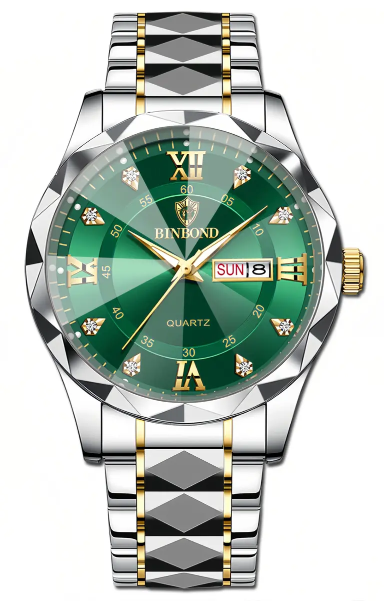 Gosasa Men's and Women's Business Diamond Watch 43mm | Waterproof Quartz with Day-Date - main product image