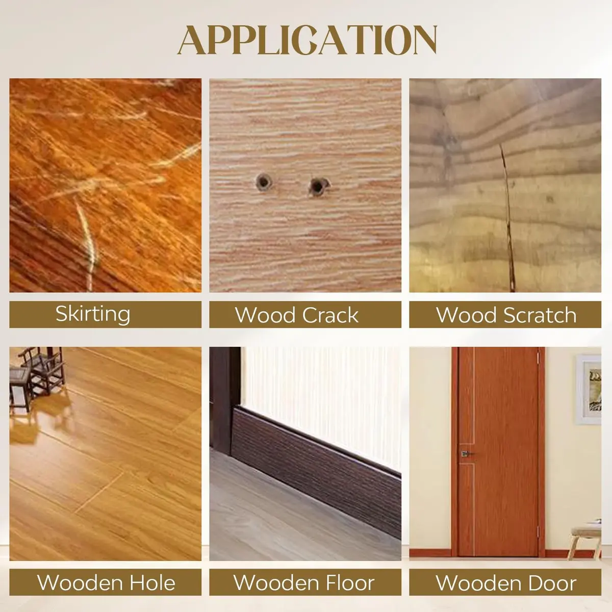 Uxney Wood Filler Sticks 20 Colors | Furniture Touch Up for Scratches & Holes (≤120c) - view 7