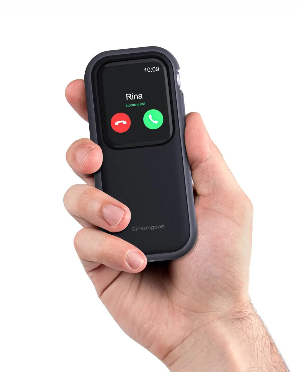 Ginsungoon Dumbphone Case for Apple Watch Series 9/8/7 (45mm) | Turn Your Watch into a Smartphone Replacement - main product image
