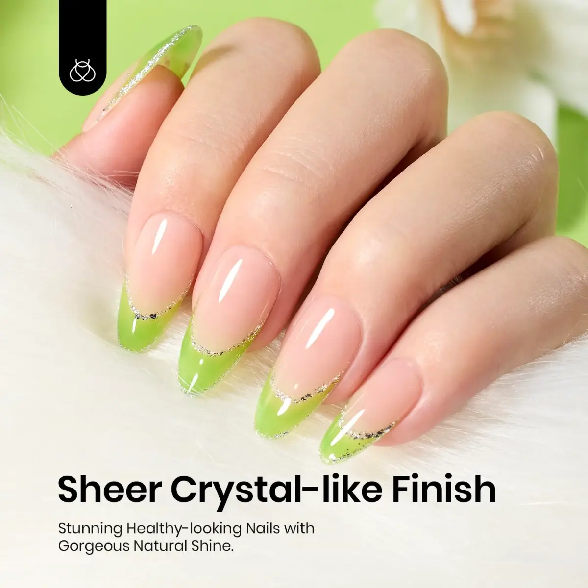 Beetles Gel Polish Green Jelly Gel Nail Polish 15ml (0.5 Fl Oz) | Long-Lasting, UV/LED Cure - view 5