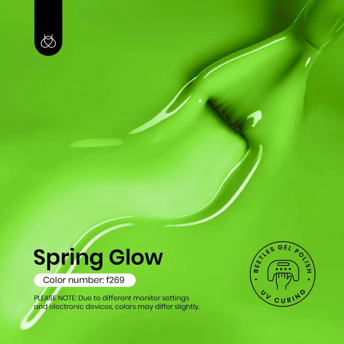 Beetles Gel Polish Green Jelly Gel Nail Polish 15ml (0.5 Fl Oz) | Long-Lasting, UV/LED Cure - view 2