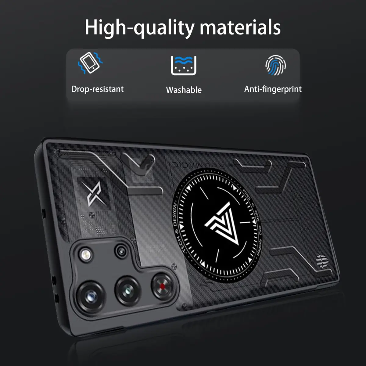 NOUKAJU Cell Phone Case for REDMAGIC 10 Pro/10S Pro/10 Pro Plus | Shock-Absorbing & Anti-Drop - view 2