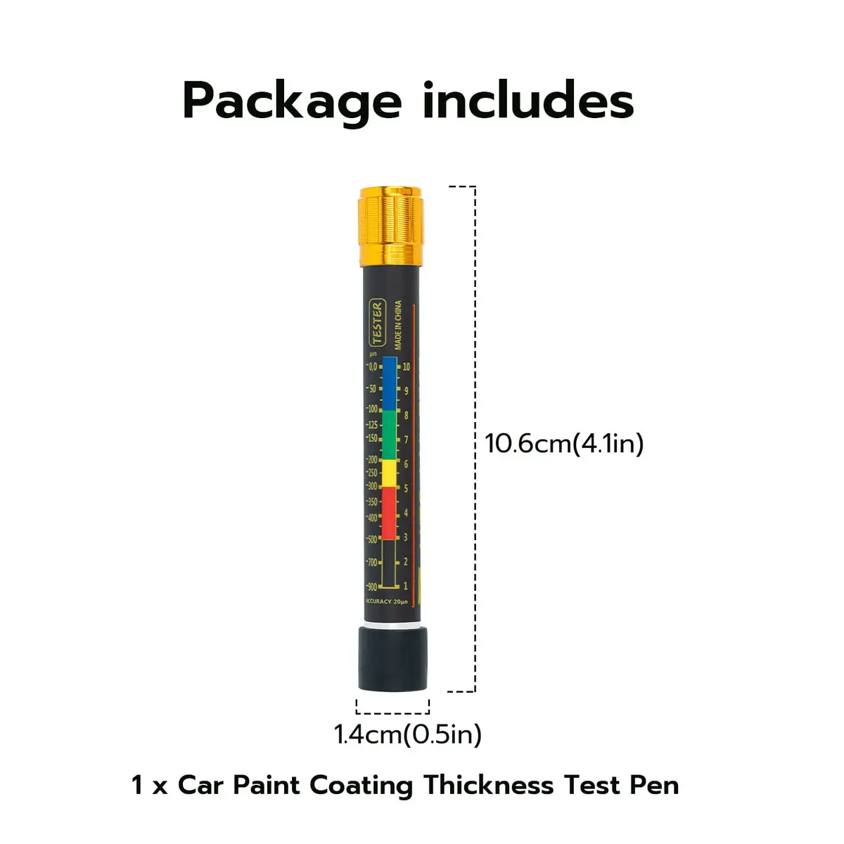 Mcbazel Paint Thickness Tester Meter Gauge, Magnetic Car Paint Coating, Waterproof Damage Detector, Used Car Inspection Tool - view 7