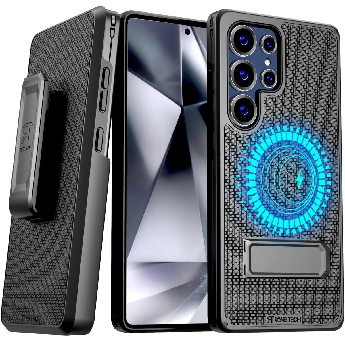 Rome Tech Designed for Samsung Galaxy S25 Ultra Case with Belt Clip Holster | Shockproof & Full Body Defender - main product image