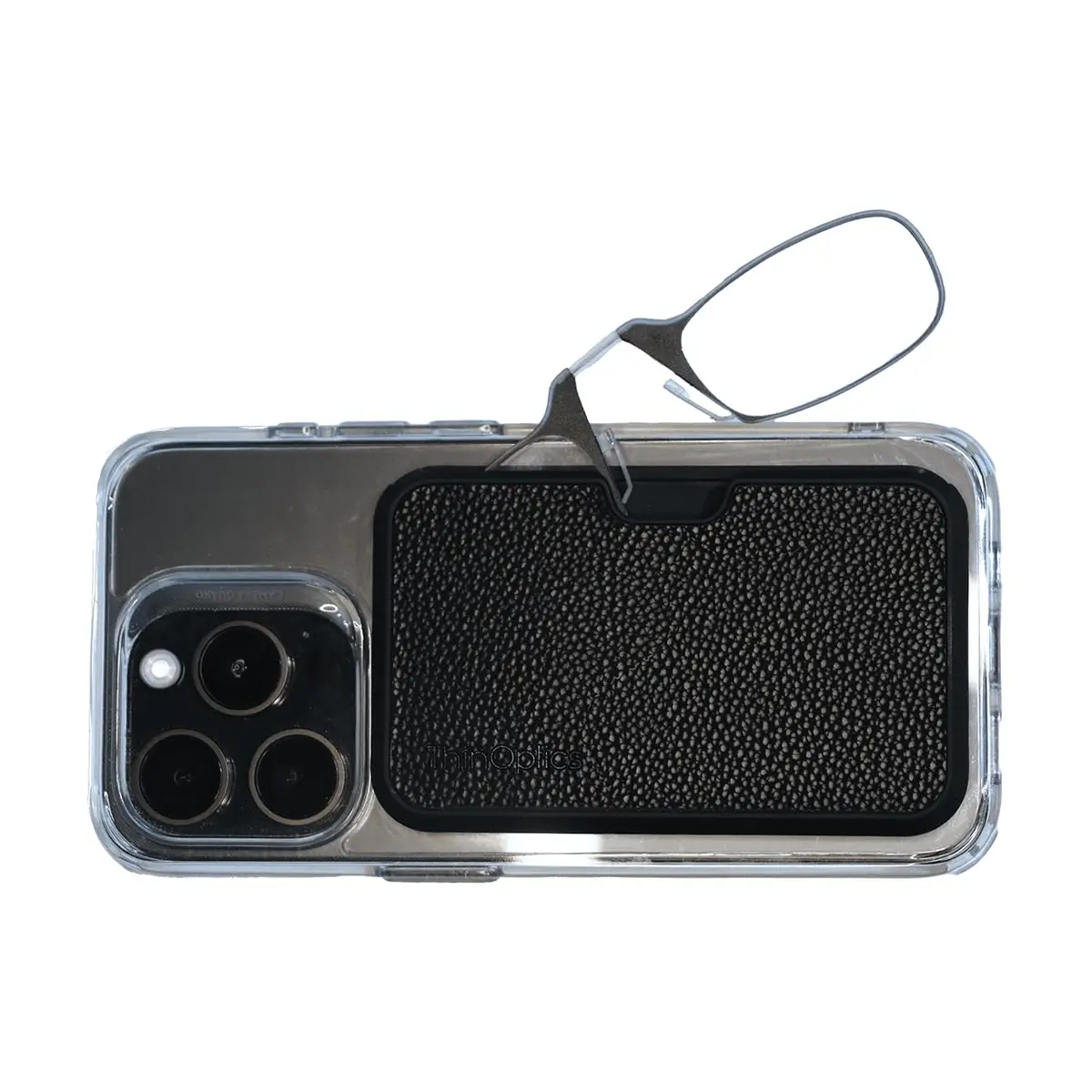 ThinOptics Readers with MagSafe Compatible Case 2.0x Magnification | Armless On-Nose Reading Glasses - main product image