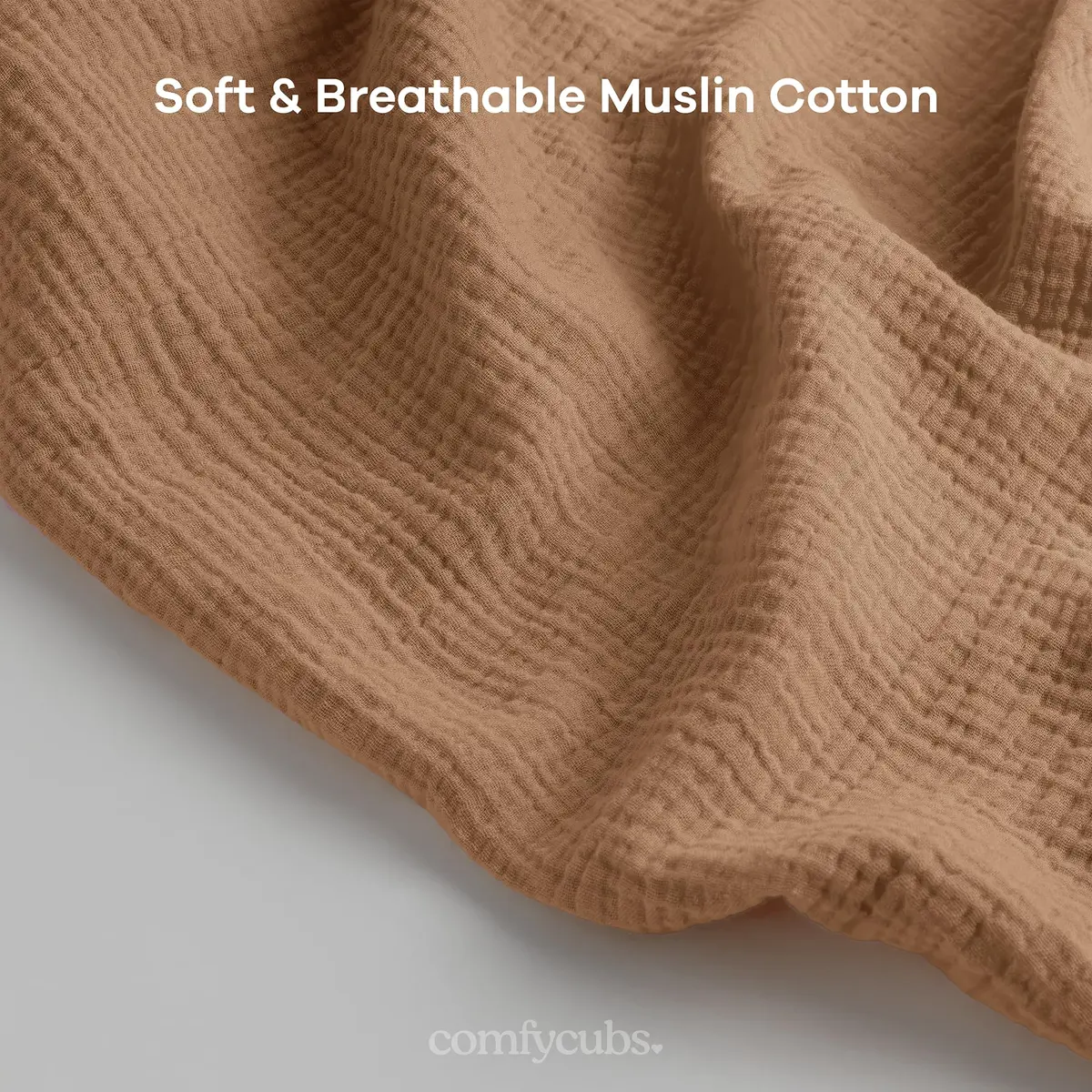 Comfy Cubs Muslin Nursing Cover Cedar | Soft & Breathable 100% Muslin Cotton for Breastfeeding - view 4