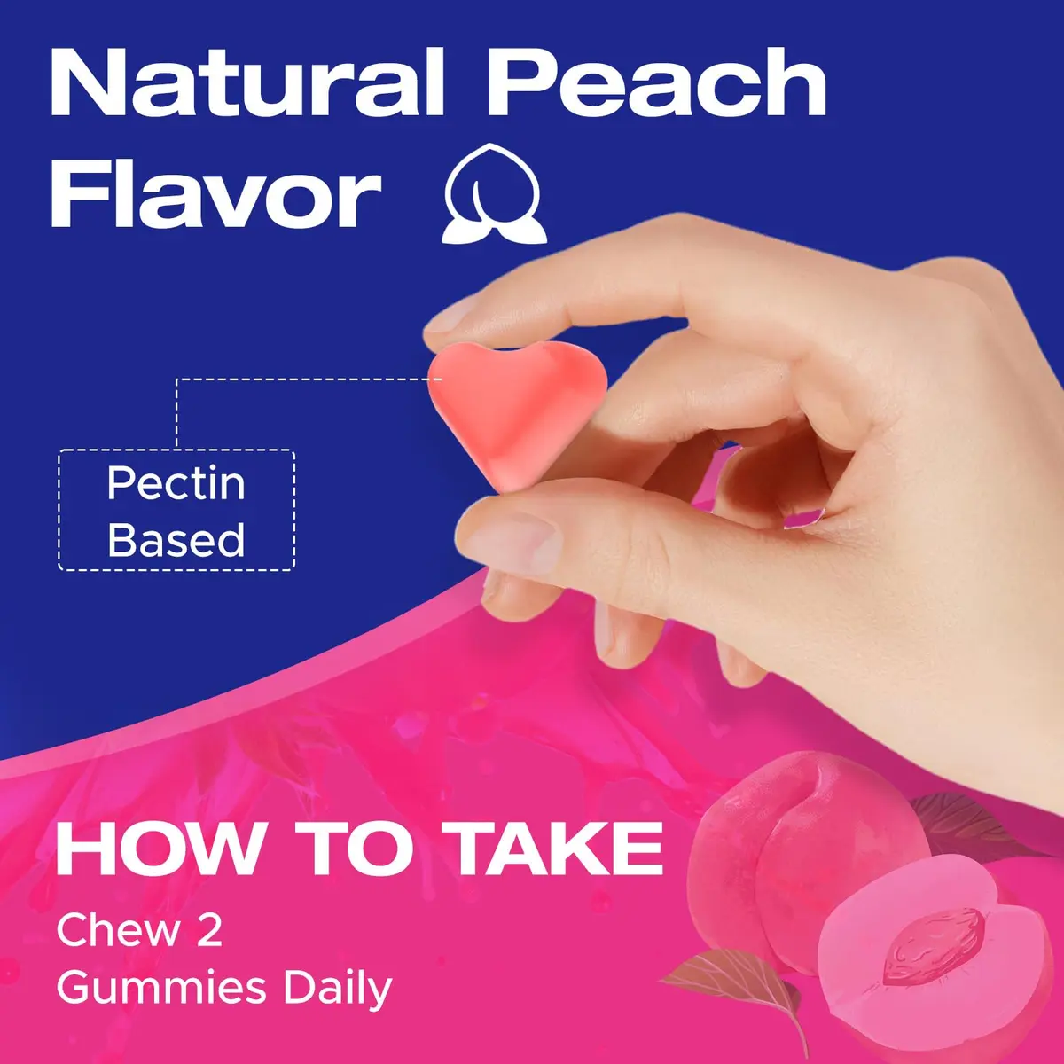 Jovariquethor Booty Gummies for Women - Peach Flavor | Multivitamins & Herbal Extracts for BBL Support - view 7