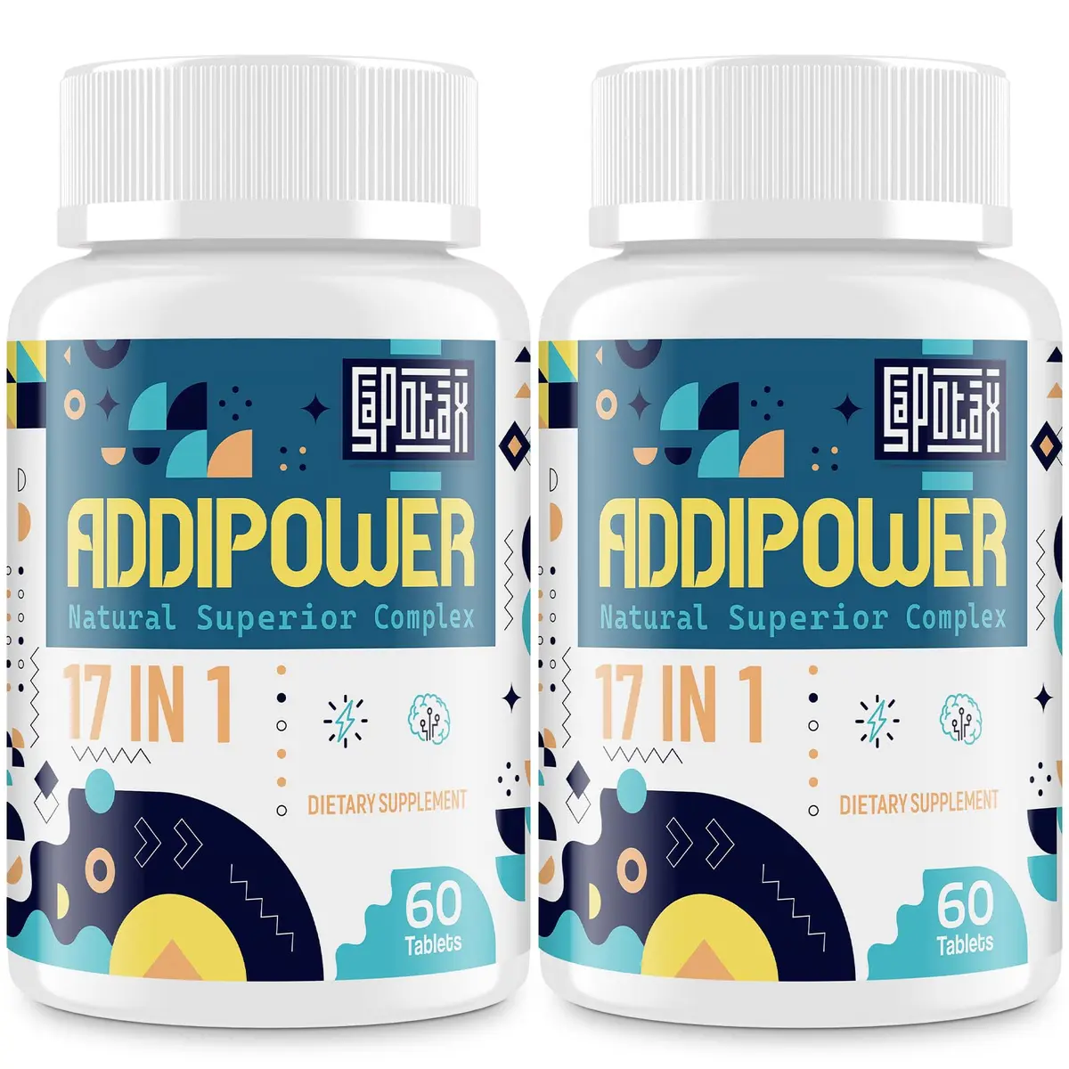 Sapotax 17-in-1 Brain Supplement for Memory & Focus | Nootropic with Herbal Extracts, Vitamins & Amino Acids (120 Tablets) - main product image