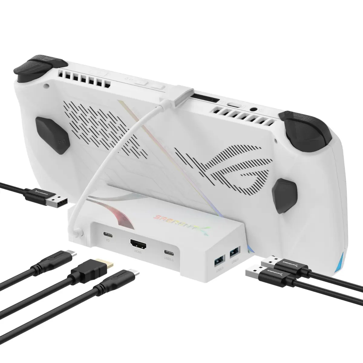 Sabrent 6-Port USB-C Docking Station DS-RA6P for ROG Ally X, Steam Deck, 4K@60Hz HDMI, 95W PD Input, 220g - main product image