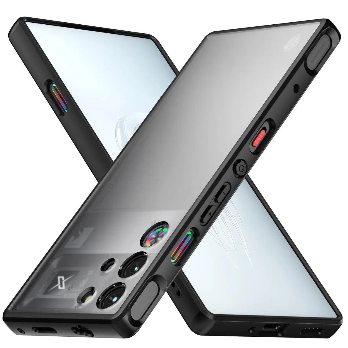 Foluu Slim Fit Case for ZTE Nubia Red Magic 10 Pro/Pro+ 2024 | Translucent Matte PC Back & TPU Bumper Protective Case - main product image