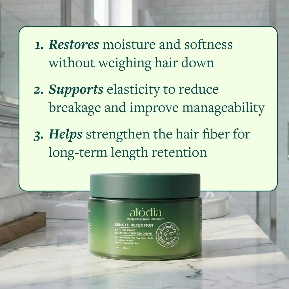 ALODIA Curl Defining Hair Butter, 8.5 oz | Nourishing, Lightweight, Moisturizing for Curly Hair - view 4