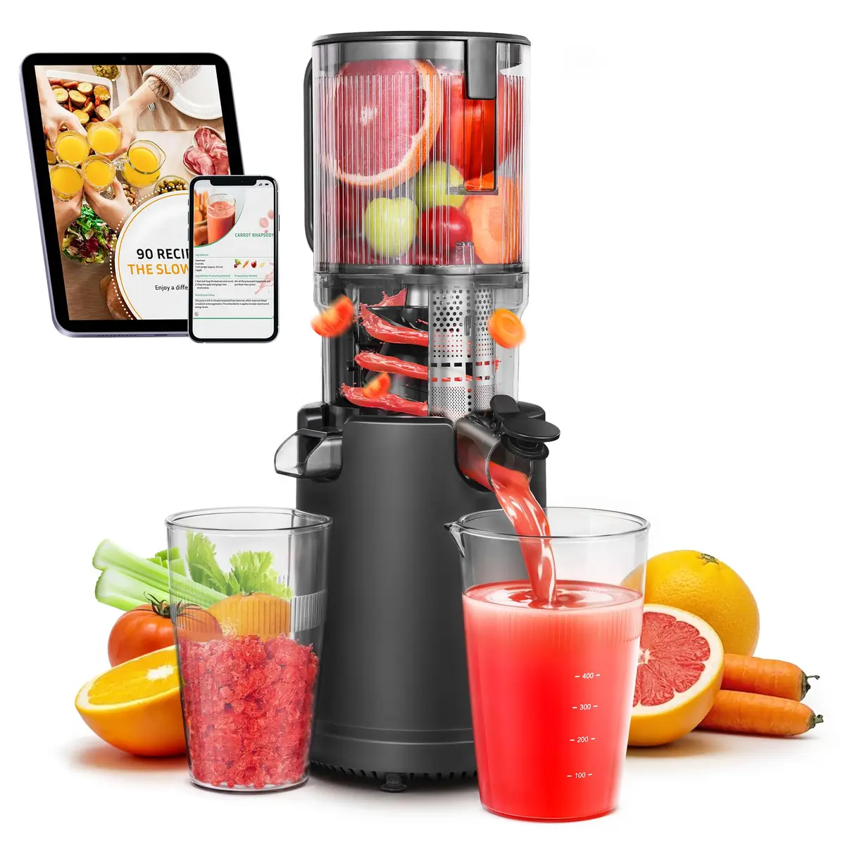 AAOBOSI Slow Cold Press Juicer Machine 54oz | 7-Stage Masticating Technology for Nutrient-Rich Juice - main product image